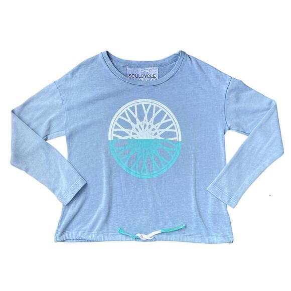 Soul Cycle Long Sleeve Graphic SOULHAMPTON Drawstring Pullover Tee - Size Small - Picture 3 of 13